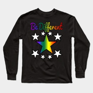 Pride star rainbow colors Long Sleeve T-Shirt